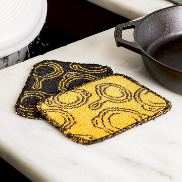 美國製不傷塗層柔軟纖維洗碗布2入組 (AESCRUB) 單一規格