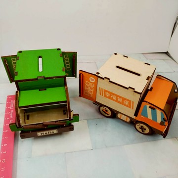 貨車模型/郵政車模型/diy組裝貨車/材料包