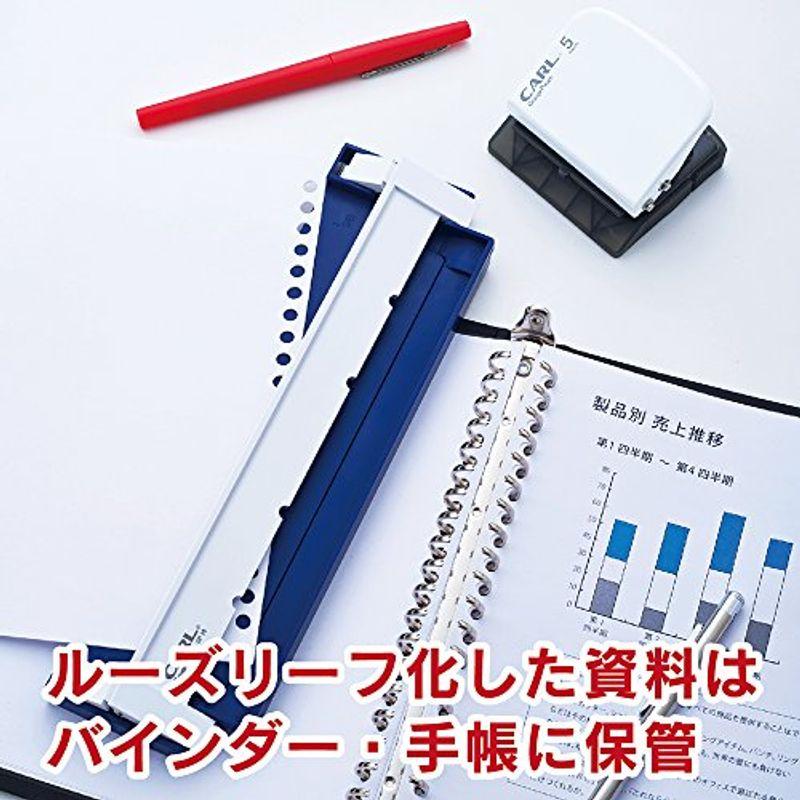 カール事務器 ルーズリーフパンチ ゲージパンチ A4 B5対応 5枚 ブラック 日本メーカー GP-2630-K