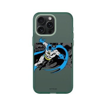 iPhone 15 Pro Max Clear 憂墨綠 - Batman 蝙蝠俠 - 復古漫畫插圖