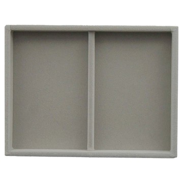 MUJI 無印良品 灰絨內盒 可堆疊/縱型隔間 15.5 x 12 x 2.5cm  灰色  1個