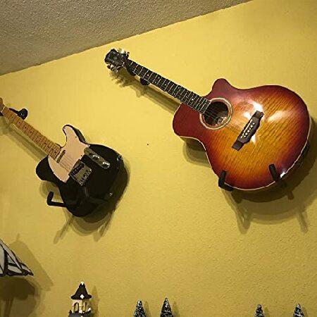 Orgrimmar Guitar Wall Mount Acoustic Electric Classical Guitar, Ukulele, Banjo and Mandolin Wall Hanger Slat Wall Horizontal Guitar Holder Bass Stand