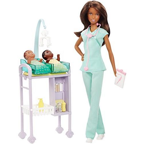 Barbie Careers African American Baby Doctor Doll Playset 並行輸入