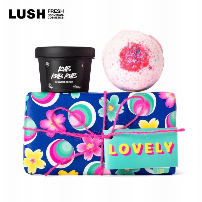 LUSH ラッシュ 公式 ラブリー 桜日記 ソルティロック バスボム 入浴剤