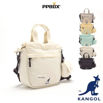 KANGOL 袋鼠 水桶包 限定款【65258707】時尚 包包 側背包 手提包 白色小包 斜背包 女包 日韓穿搭