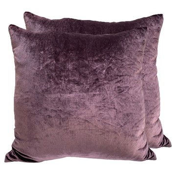 J&N 晶亮絲絨抱枕 2入1組  60 x 60cm  紫色
