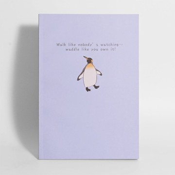 動物插畫筆記本 | 國王企鵝 Waddle like you own it.