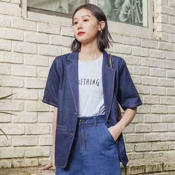 SOMETHING｜女裝｜短袖牛仔外套