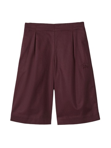 Burberry Kids - pleated cotton trousers - kids - Cotton - 18 - Red