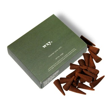 WXY 白鼠尾草 香錐（天然無毒居家香氛塔香 精油香薰蠟燭香熏 室內香塔薰香空間熏香 木質調香水臥香擴香 薰香塔錐香禮盒