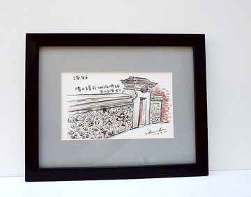 水彩原畫作品 環島旅行-台南安平