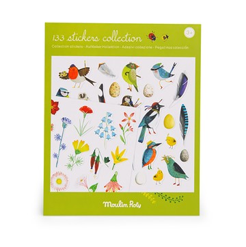 Moulin Roty - 植物學家圖案貼紙包-磨坊花園