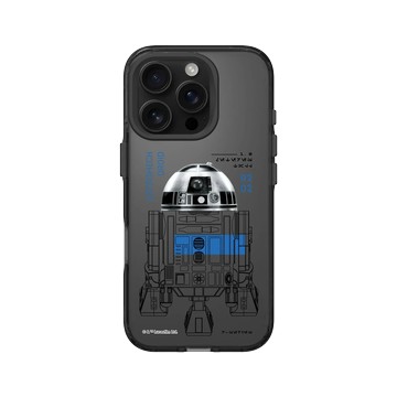 iPhone 16 Pro Clear 酷墨灰 - 迪士尼-星際大戰 Star Wars - 星際大戰 – R2-D2 結構圖