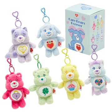 【Grace Gift】Care Bears & Cousins 稀有毛絨玩偶吊飾鑰匙圈盲盒(兩入組)
