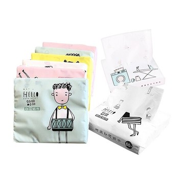 印花紙巾隨身q包(60抽) 隨機不挑款  面紙/衛生紙/紙巾隨身包