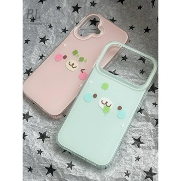 可愛好運四葉草海豹全包防摔 適用iPhone 17 16 15 14 Pro Max i15 i16 17Pro 手機殼