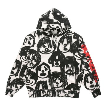 Supreme x Yohji Yamamoto Hoodie 'White Black Red'