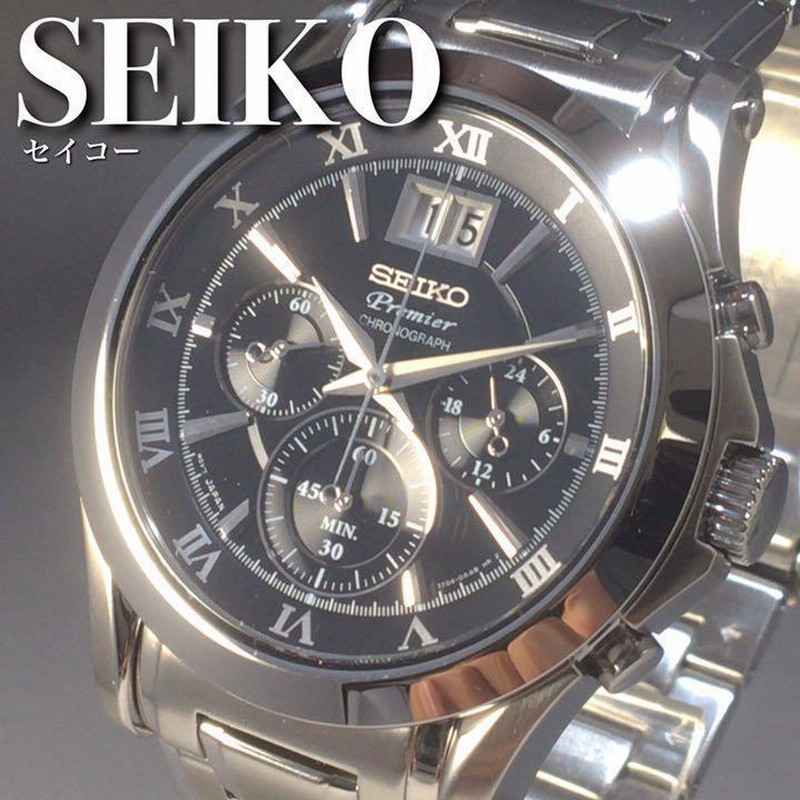 セイコー SEIKO 海外モデル メンズウォッチ クロノグラフ プレミア 