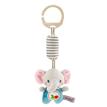 Ocean Baby 微笑動物嬰兒床鈴 大耳粉象 嬰兒玩具 床掛 寶寶安撫 睡眠好物  1個