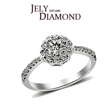 【JELY】銀河星鑽 GIA 0.30克拉八心八箭美鑽戒