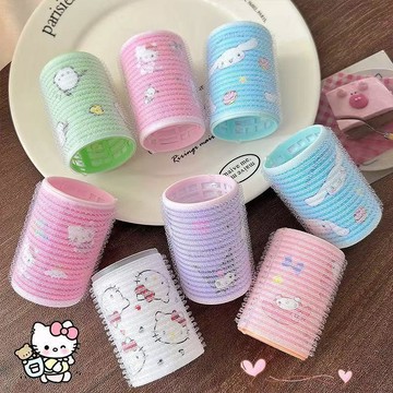 ✨臺灣出貨✨新款kt貓空氣劉海捲髮筒韓式八字學生前額劉海捲筒劉海夾捲髮神器