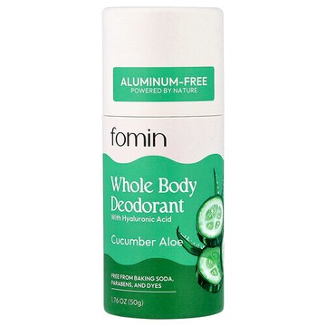 fomin, 全身淨味劑，無鋁，黃瓜蘆薈香，1.76 盎司（50 克）