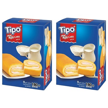 Tipo 瑞士捲 牛奶口味  180g  2盒