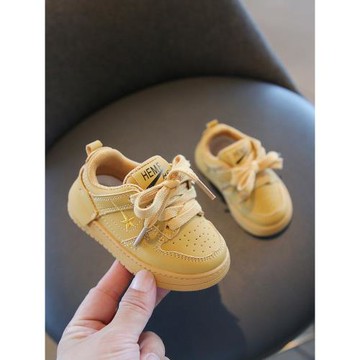 小童運動鞋板鞋春秋新款男寶寶學步鞋子女童軟底防滑休閑鞋嬰兒鞋