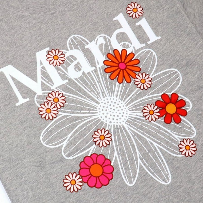 Mardi Mercredi 半袖ポロシャツ レッド マルディメクルディ Mardi Mercredi Tシャツ TSHIRT FLOWERMARDI