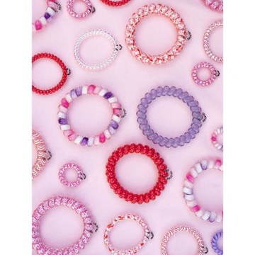 美國teleties【大號L碼】泰莉圈電話線發圈手環發繩時尚運動皮筋