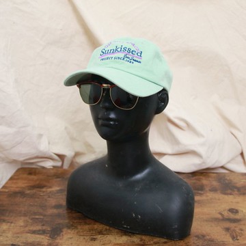 Back to Green::夏季帽款 青蘋果綠刺繡 棒球帽d-72//vintage hat