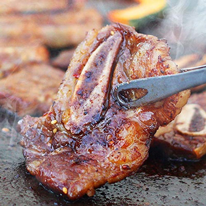 骨付き牛カルビ＆豚カルビセット(1.2kg)（ギフト 贈り物にも）焼肉 キャンプ バーベキューに