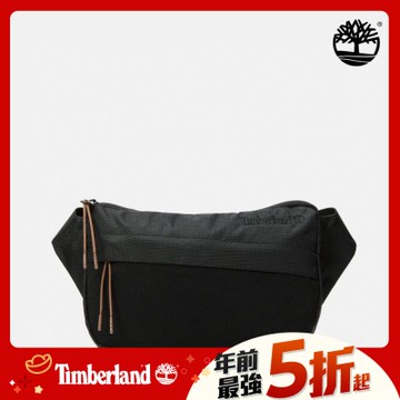 (領券再折)Timberland官方旗艦 中性黑色城市休閒斜背包|A436F001