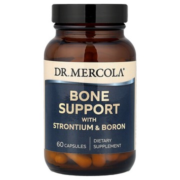 Dr. Mercola, 含鍶和硼的骨骼支持配方，60 粒膠囊