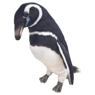 HANSA TOY 填充絨毛玩具，絨毛、聚酯棉花，五歲以上  20cm  麥哲倫企鵝  1個