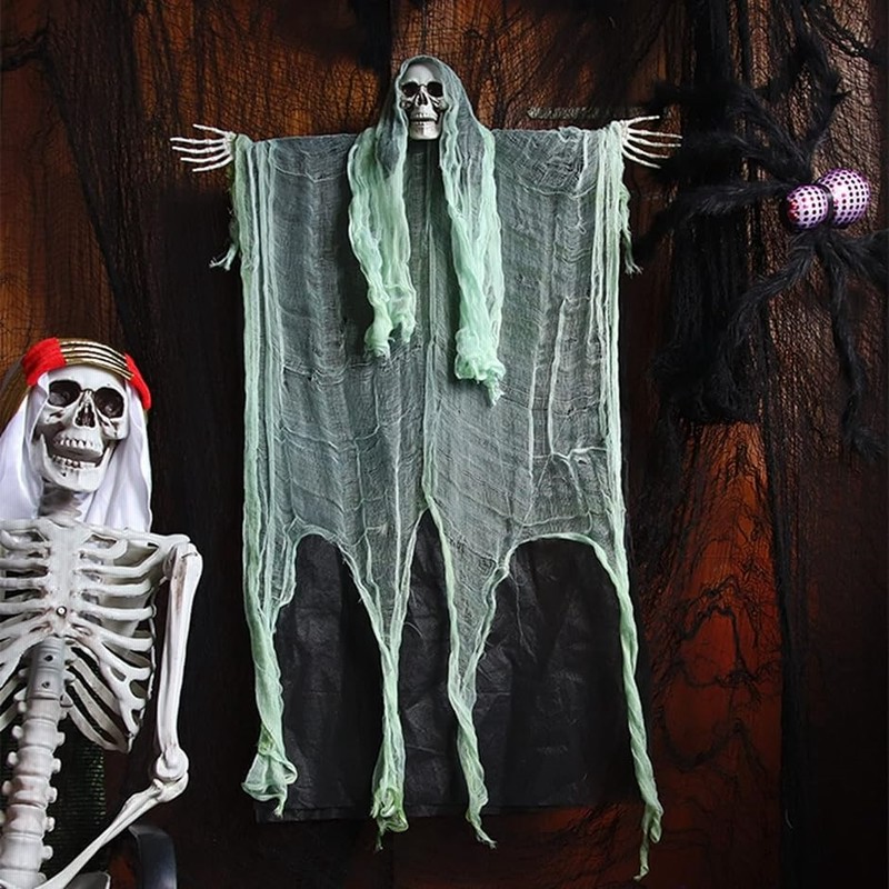 ハロウィン 飾り物 お化け屋敷 ドクロ頭 ホラー 装飾品 ぶら下げ