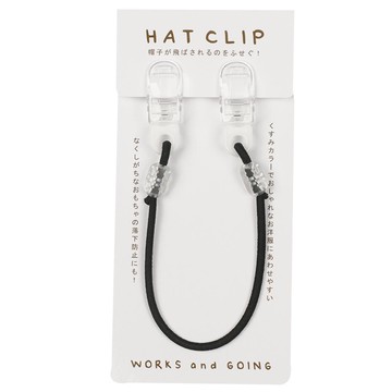 akachan honpo - 帽夾-黑色-日本製