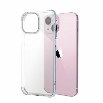Timo iPhone 15 Plus 四角防摔透明矽膠手機保護殼套