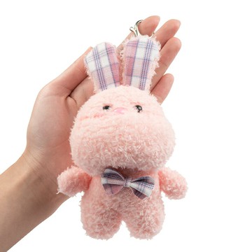 毛絨公仔鑰匙扣掛件創意個性網紅車鑰匙鏈情侶一對可愛卡通包掛飾