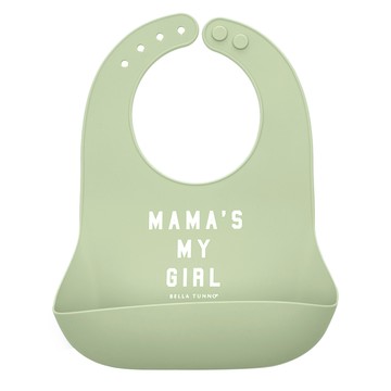 美國 BELLA TUNNO - 矽膠圍兜-(MaMa's My Girl 我是麻麻的小女孩)