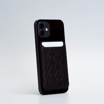 鑽石款式 iPhone 16/15/14/13/12 系列 MagSafe 皮革錢包