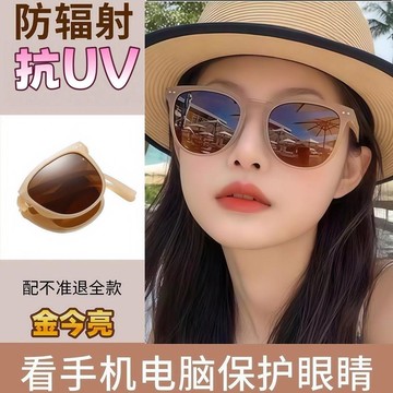 臺灣熱賣室內外兩用近視遮陽防曬摺疊太陽眼鏡防輻射防紫外線戶外變色墨鏡OVG