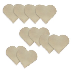 3mm DIY材料 愛心 5cm 10入