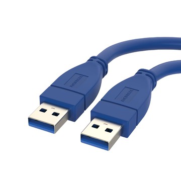 POLYWELL 寶利威爾 USB3.0 A公 To A公 傳輸線 PW15-W45-S002  0.25m  藍色  1條