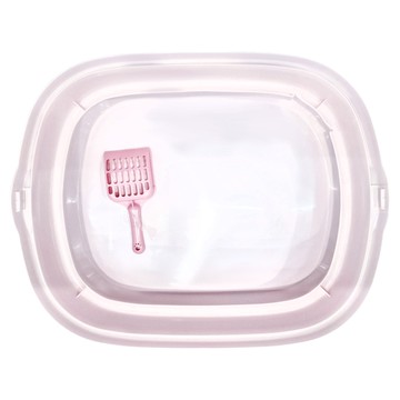 IRIS OHYAMA 愛麗思歐雅瑪 貓便盆  桃色  1入  NE-550  16x55.7x45.2cm