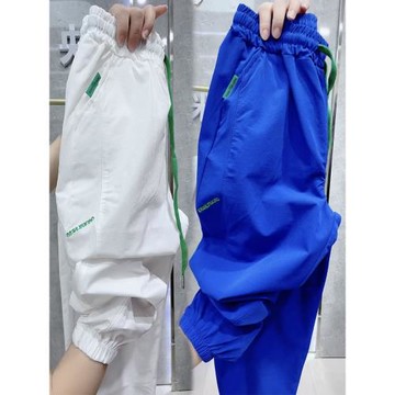 冰絲速干運動褲女薄款2025夏季寬松九分小腳哈倫褲百搭顯瘦休閑褲