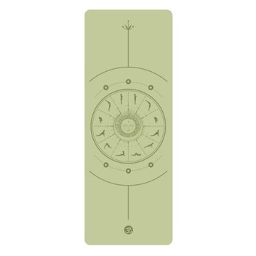 5mm皇冠拜日聚氨酯橡膠pu瑜伽墊健身吸汗防滑地墊普拉提專業墊子