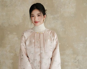 新中式復古中國風 織金提花圓領外套