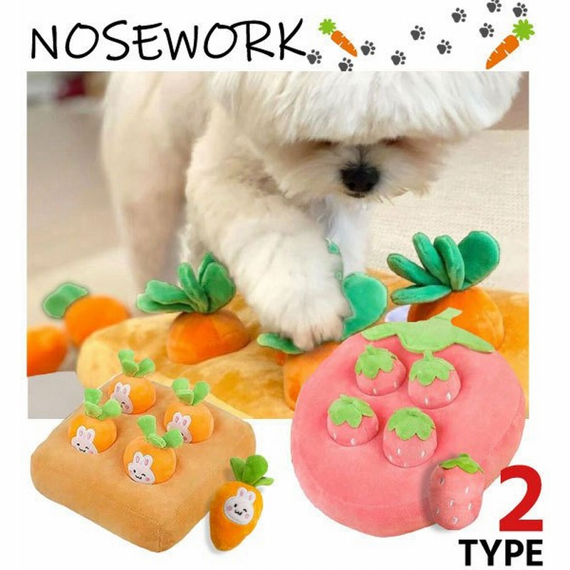 ノーズワーク 嗅覚トレーニング にんじん いちご ペット おもちゃ 知育玩具 知育トイ 犬 イヌ 猫 ペット用 認知症 防止トレーニング 訓練 健康 おやつ入れ 通販 Lineポイント最大0 5 Get Lineショッピング