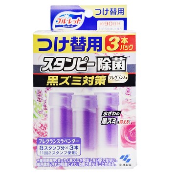 小林製藥 BLUELET馬桶潔淨花瓣凝膠 紫色薰衣草 補充包 3入  1盒